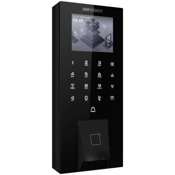 Terminal de contrôle d'accès biométrique Hikvision DS-K1T807MBFWX-E1 Pro, avec boutons tactiles, écran LCD 2,4 pouces, compatible Bluetooth, avec lecteur de cartes, au meilleur prix à Douala, Cameroun