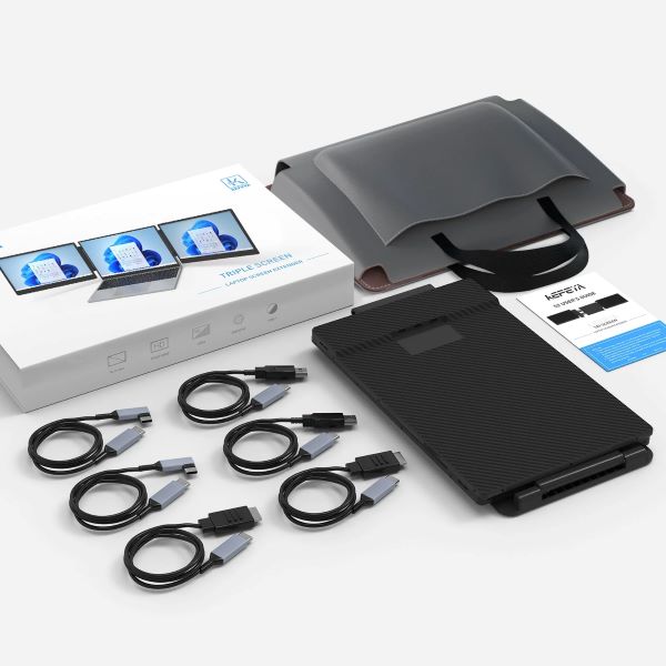 S8 Moniteur Portable Ultra-Mince, Rallonge d'Écran d'Ordinateur Portable, Écran IPS FHD 1080P, USB-C/HDMI, Configuration Double et Triple Écran, Moniteur de Voyage pour Mac/Windows Bon Prix à Douala Cameroun